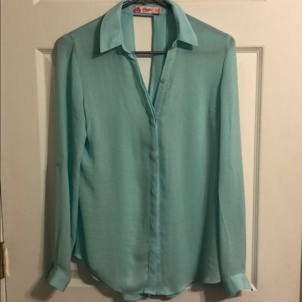 Light blue/teal blouse